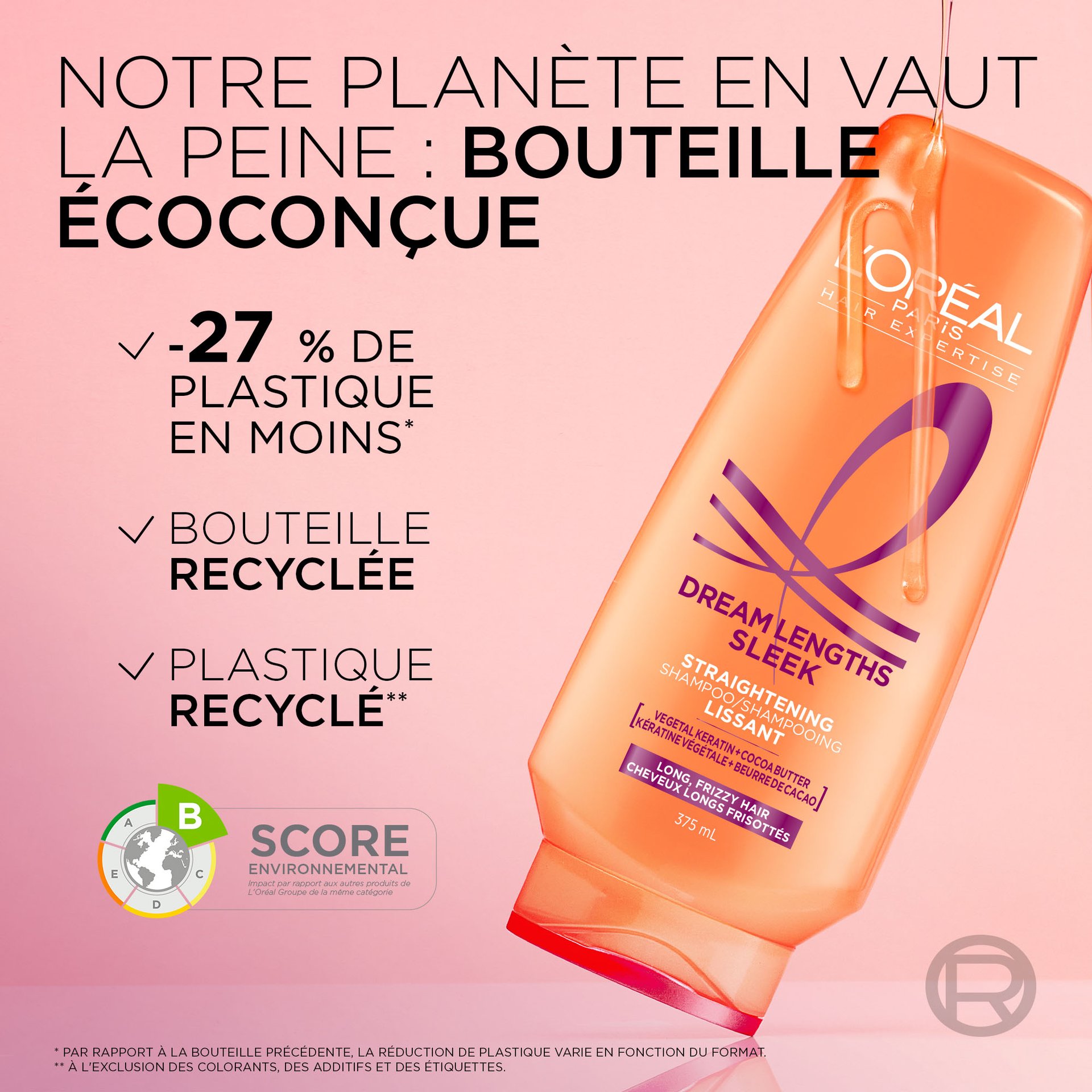 la nouvelle bouteille de dream lenghts sleek est ecoconçues